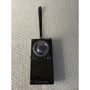 Vintage Realistic Portavision FM/TV Radio Shack Model 12-612 Black Tested/works!